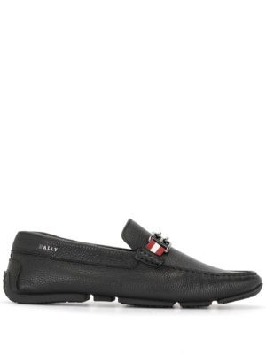 Bally  logo-plaque leather loafers
