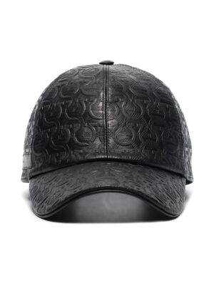 Ferragamo  Gancini leather cap