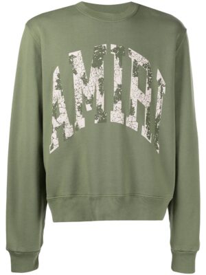 AMIRI distressed logo-print sweatshirt