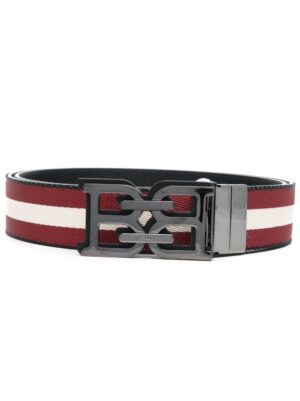 Bally logo-buckle leather belt