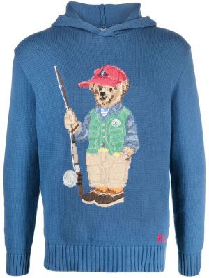 Polo Ralph Lauren signature-bear knitted hoodie