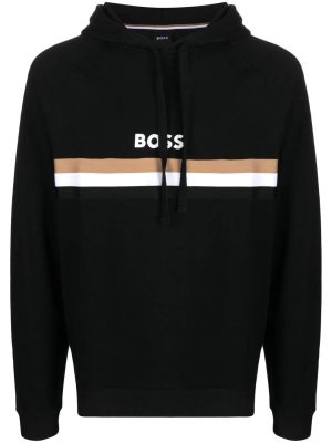 BOSS logo-print hoodie