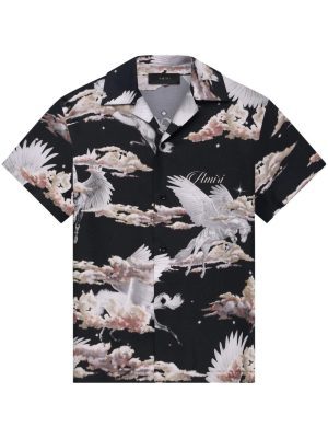 AMIRI  Pegasus-print bowling shirt