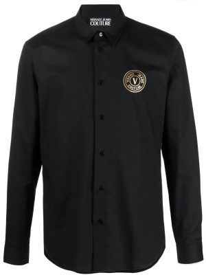 Versace logo-print cotton shirt