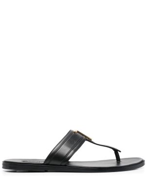 TOM FORD  logo-plaque leather sandals