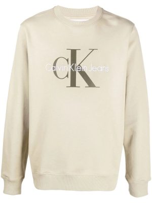 Calvin Klein Jeans embroidered-logo cotton sweatshirt