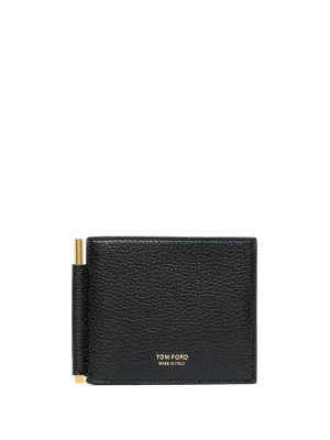 TOM FORD money clip leather wallet