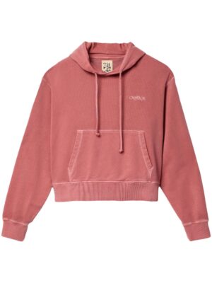 CamperLab  logo-embroidered cotton hoodie