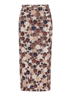 Nº21 sequin-embellished skirt