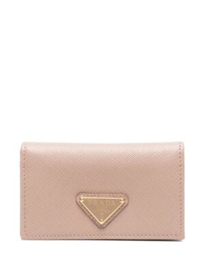 Prada  leather logo-plaque purse