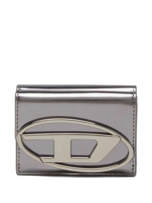 Diesel  mirrored leather tri-fold wallet