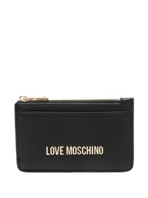 Love Moschino  logo-plaque zip-fastening cardholder