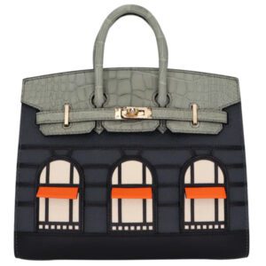 Hermès 20cm Birkin Sellier Faubourg House Rainy Day Jour de Pluie Permabrass Hardware